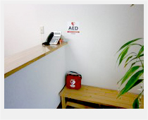 社屋に機械警備・AEDを設置・運用を開始